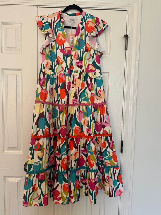 CROSBY by Mollie Burch Dresses & Skirts - CROSBY Multicolor Floral Tiered Dress